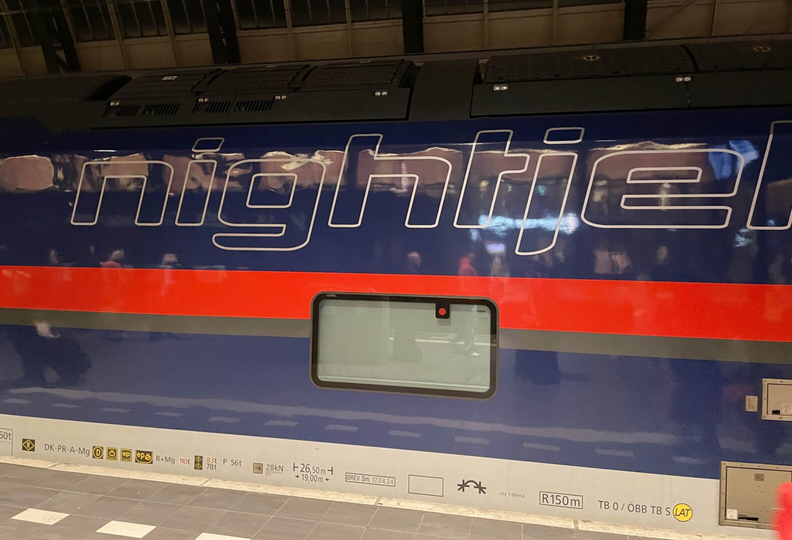 Met de trein naar Zwitserland OBB NIghtjet CR