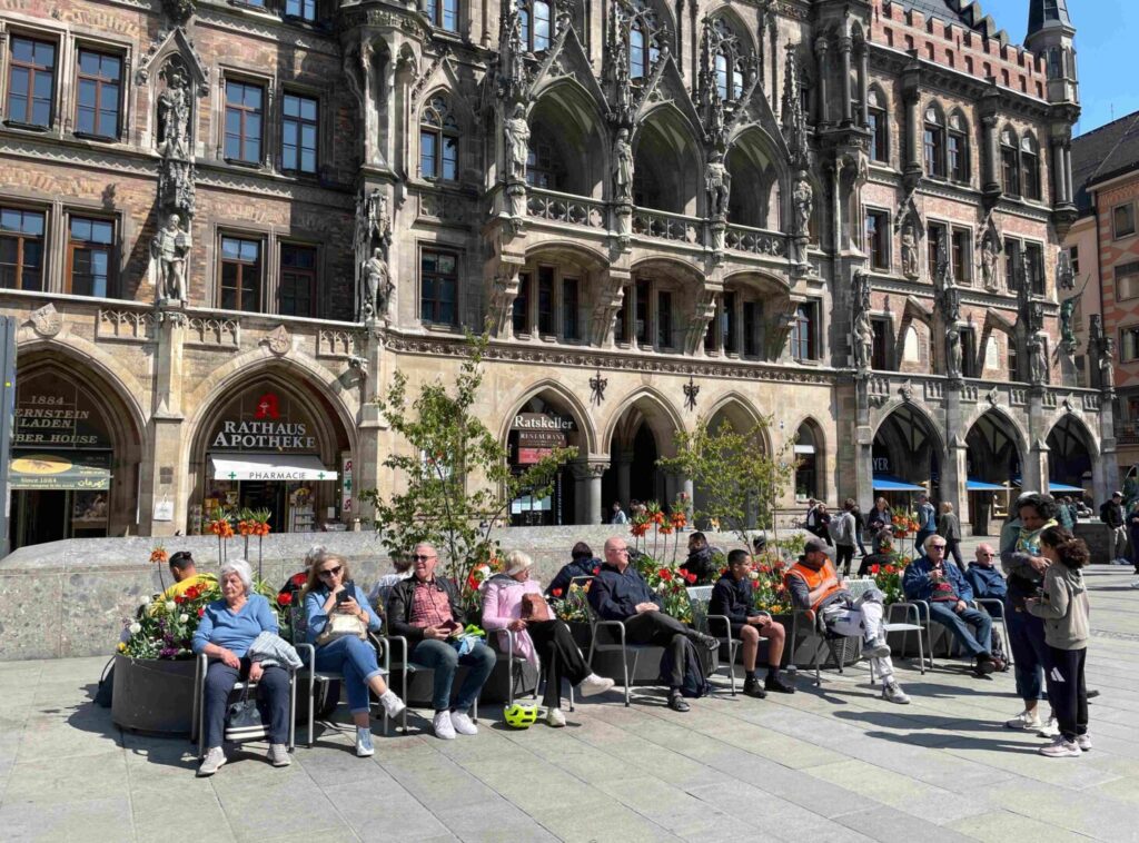 Met de trein naar Duitsland Munchen Wandeling oude stad