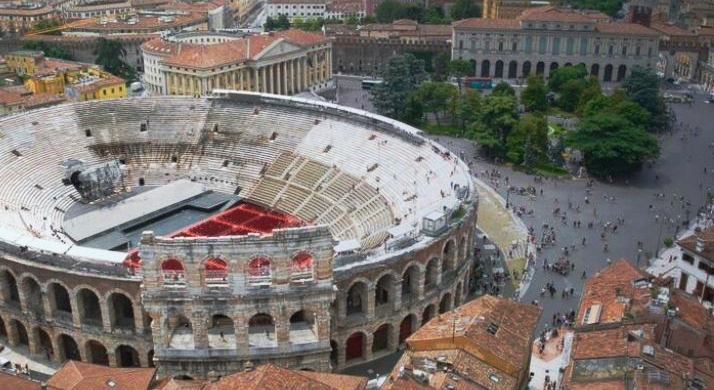Met de trein naar Italie-Verona Arena